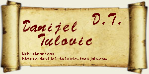 Danijel Tulović vizit kartica